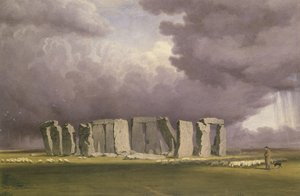 Stonehenge: Stormy Day, 1846 (aquarela sobre grafite, no papel)